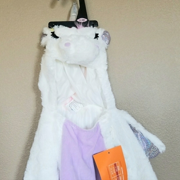 NWT Hyde & Eek! Boutique Unicorn Pegasus Jumpsuit Costume Infant Baby 0-6M New - Picture 5 of 7